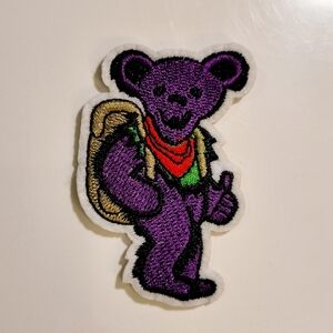 Grateful dead Dancing Bear embroidered patch